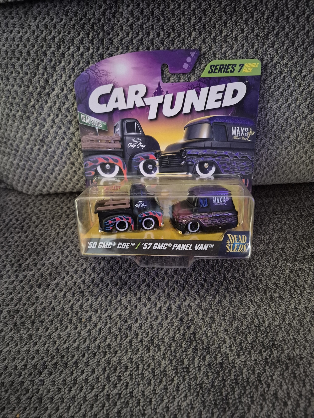 MGA Entertainment CarTuned Series 7 Dead Sleds GMC COE Panel Van Diecast Set